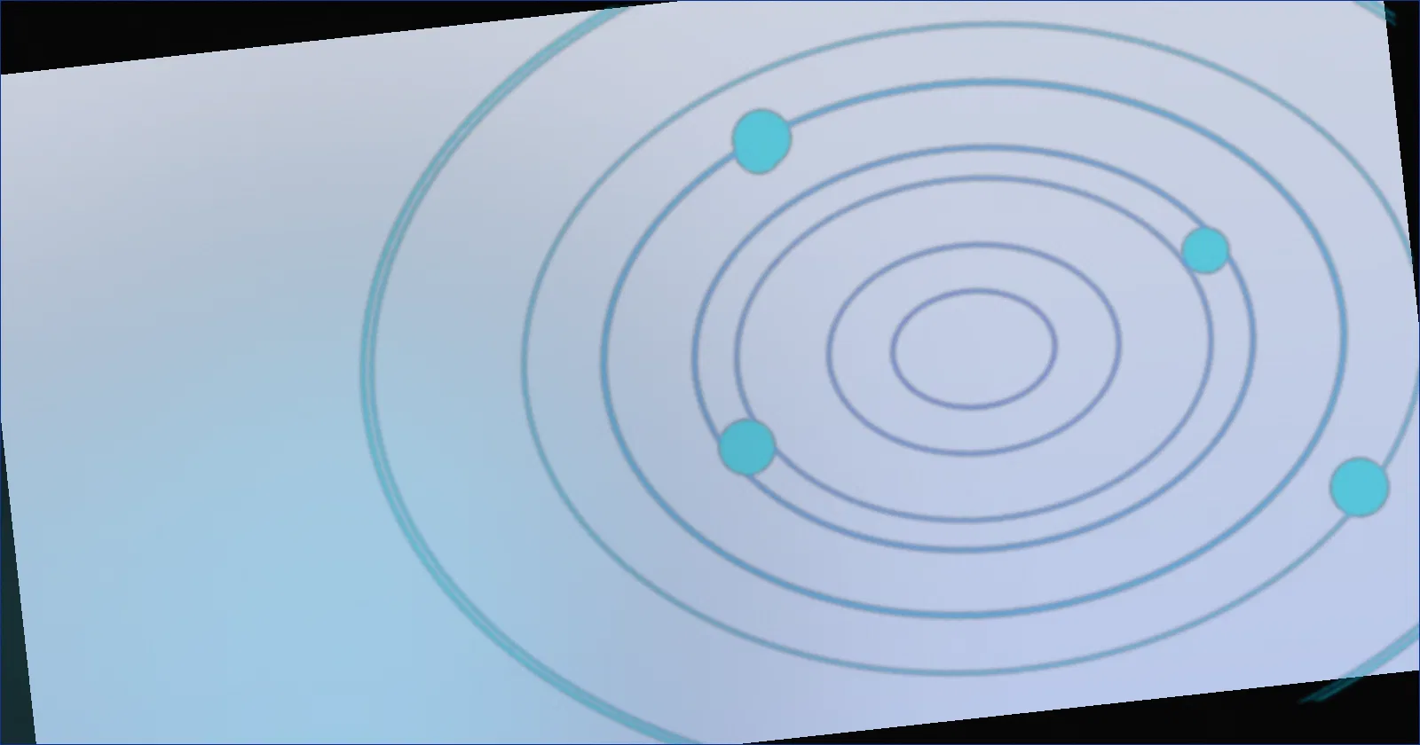 Magnifying glass orbiting a browser address bar